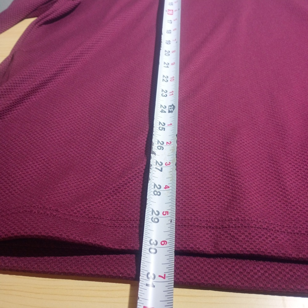 Callaway Quarter Zip Pullover, Mens XL Burgundy Textured Golf Sweater - Picture 5 of 16